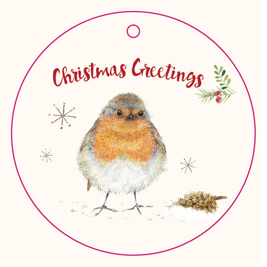 Christmas Wrap & Tags - Festive Robin