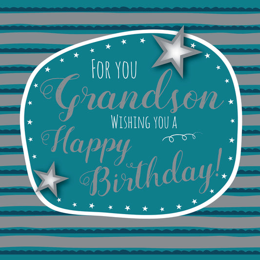 Family Circle Card - Birthday Text (Grandson)