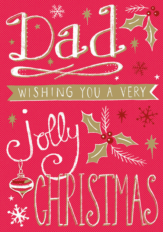 Christmas Card (Single) - Dad 'Handwritten Text'