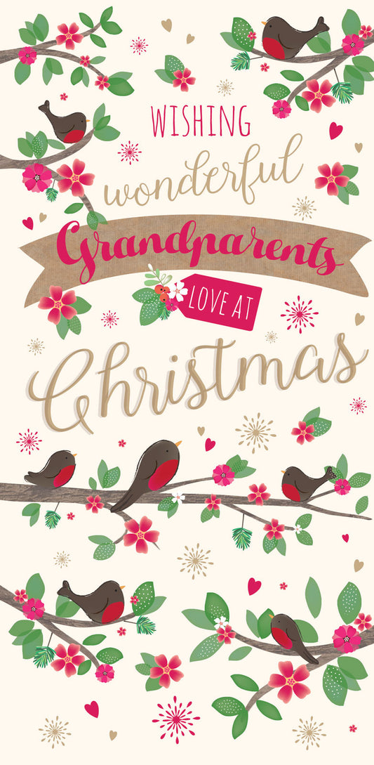 Christmas Card (Single) - Grandma & Granddad 'Grandparents'