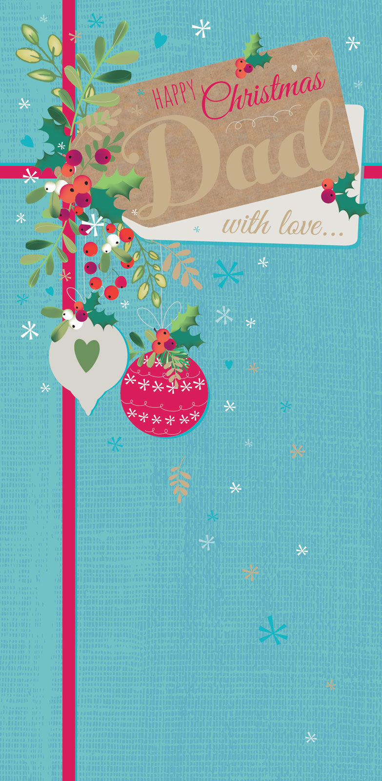 Christmas Card (Single) - Dad 'Present Tag'