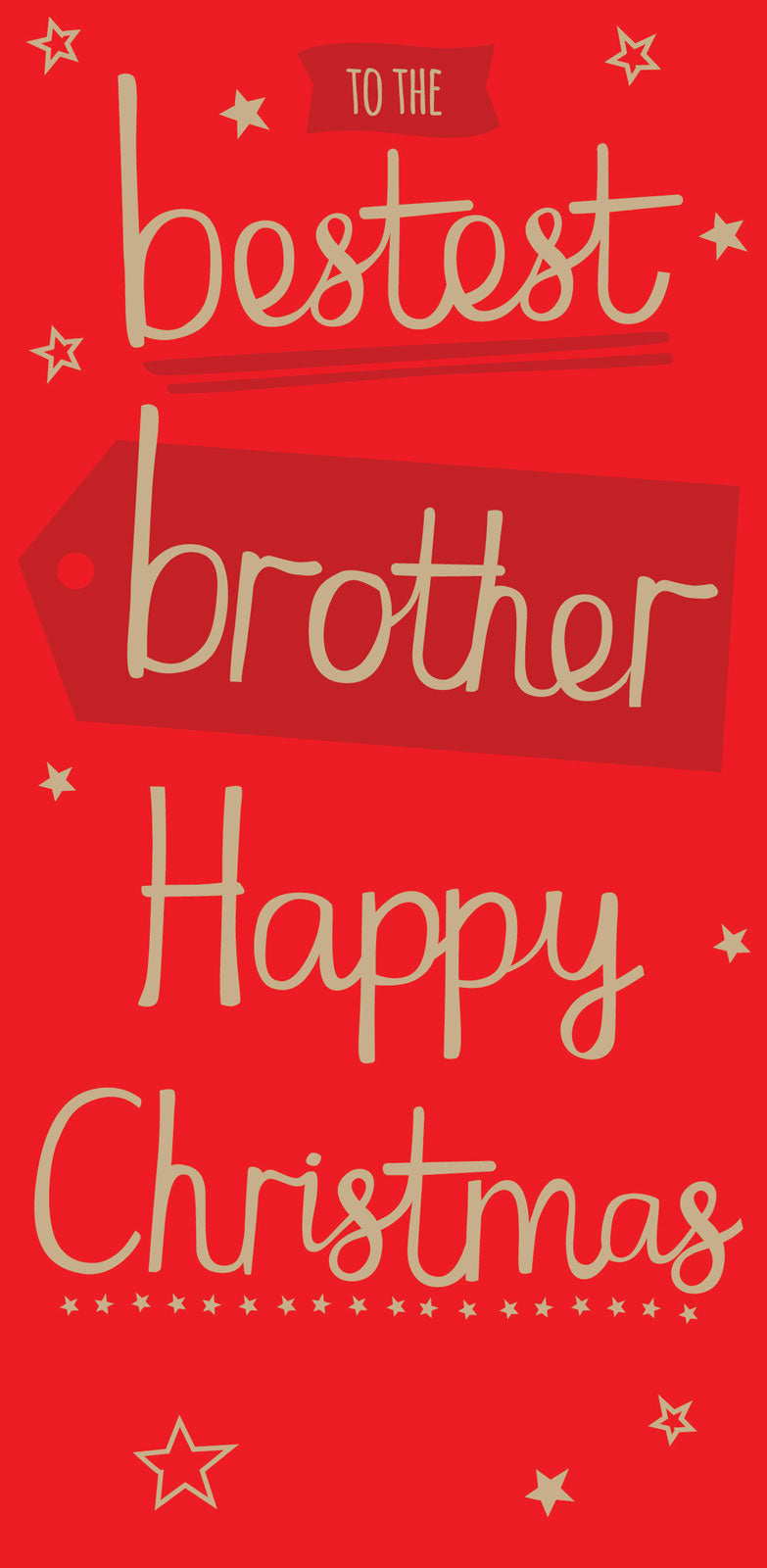 Christmas Card (Single) - Brother 'Gold Text'