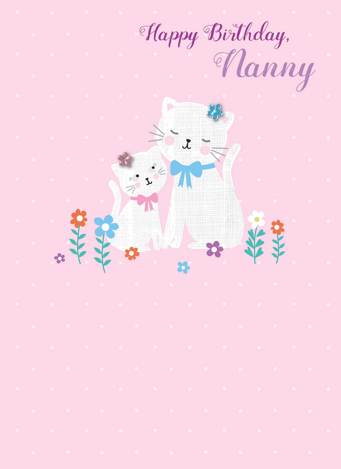 Family Circle Card - Cat & Kitten (Nanny)