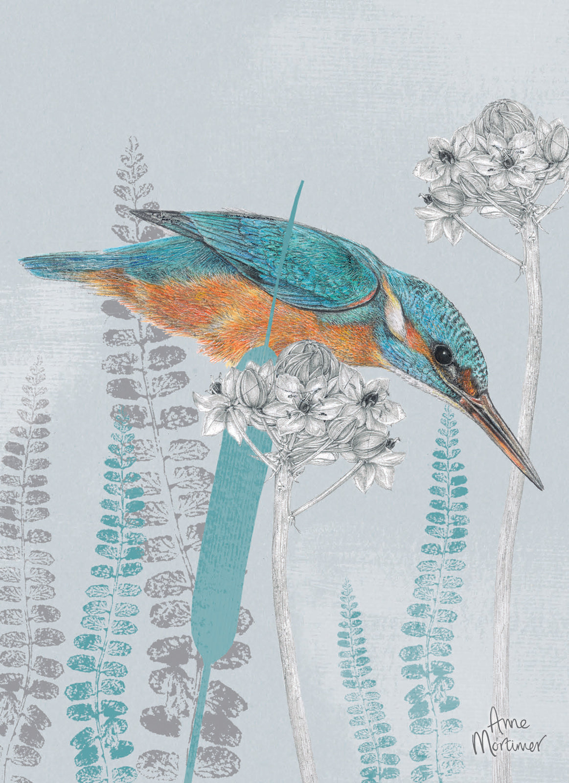 RSPB Card - In the Flowers - Kingfisher Lookout