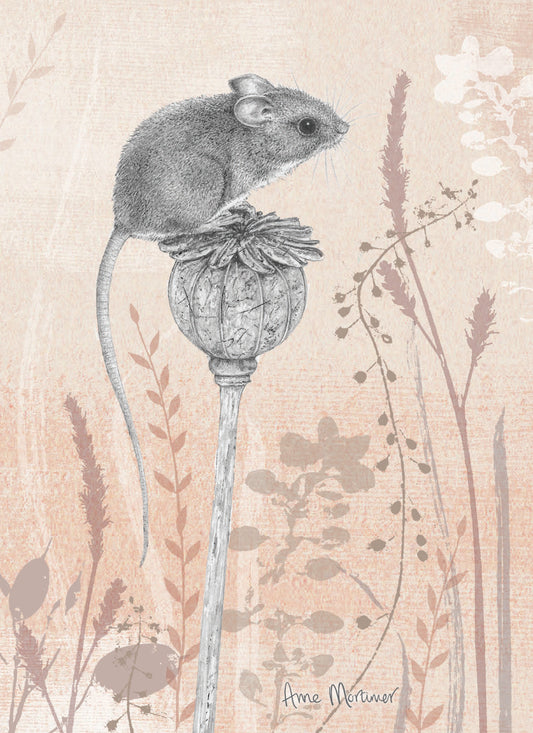 RSPB Card - Petals & Perches - Magnificent Mouse