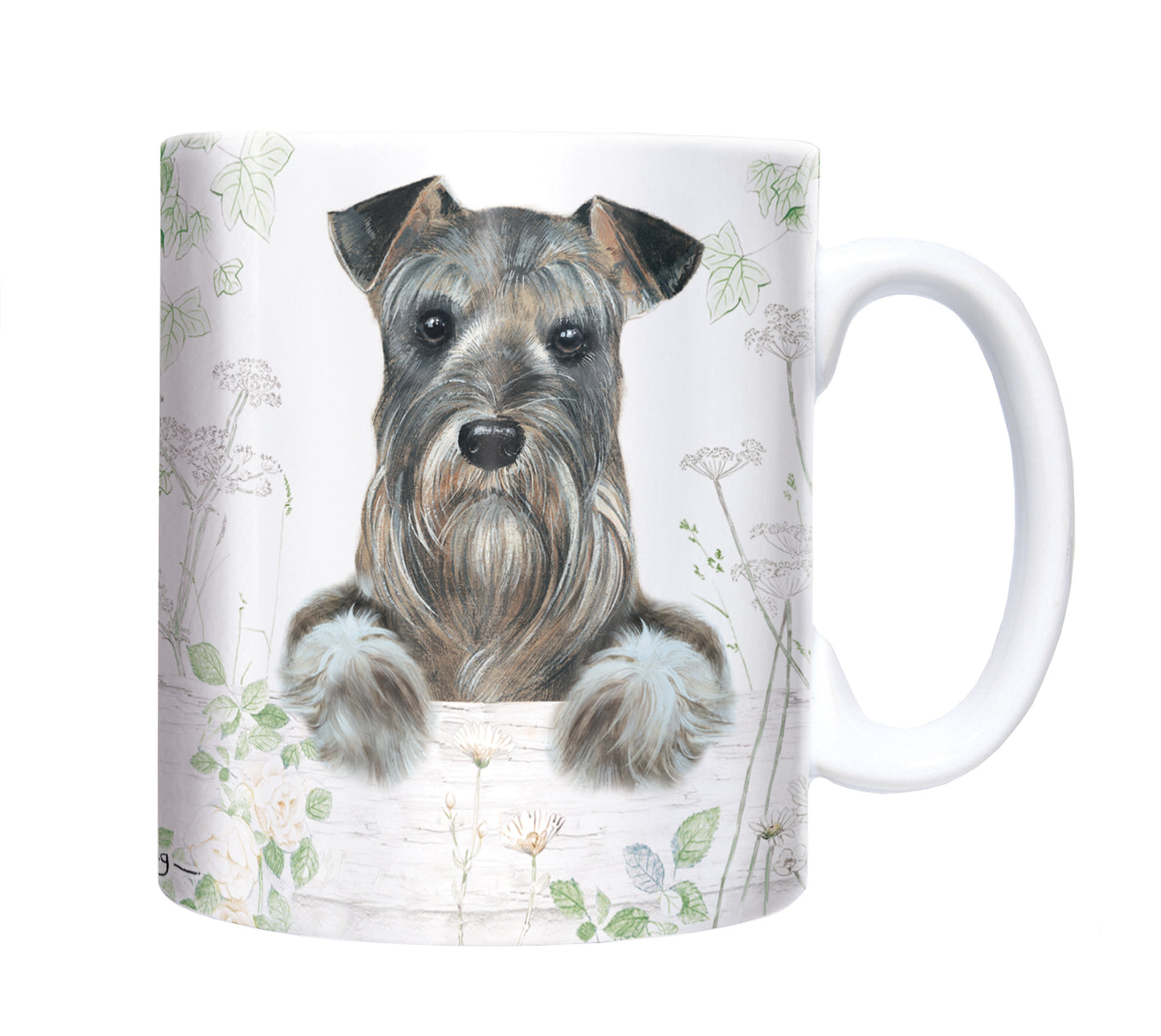 Straight Sided Mug - Schnauzer