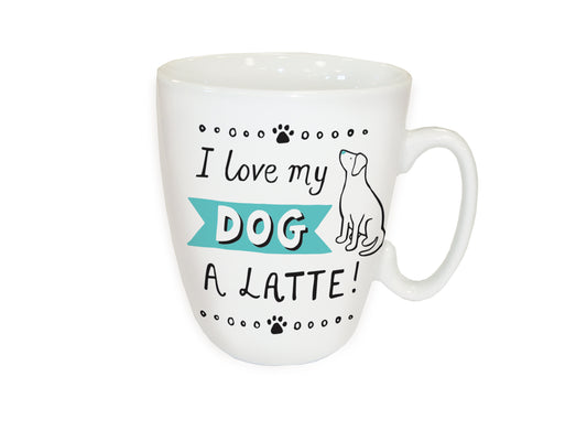 Curved Mug - I love My Dog