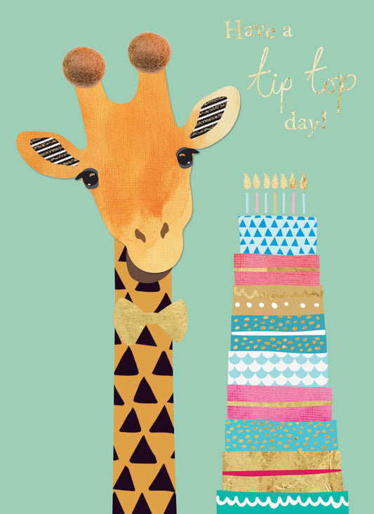 Pom Poms Card Collection - Tip Top Giraffe