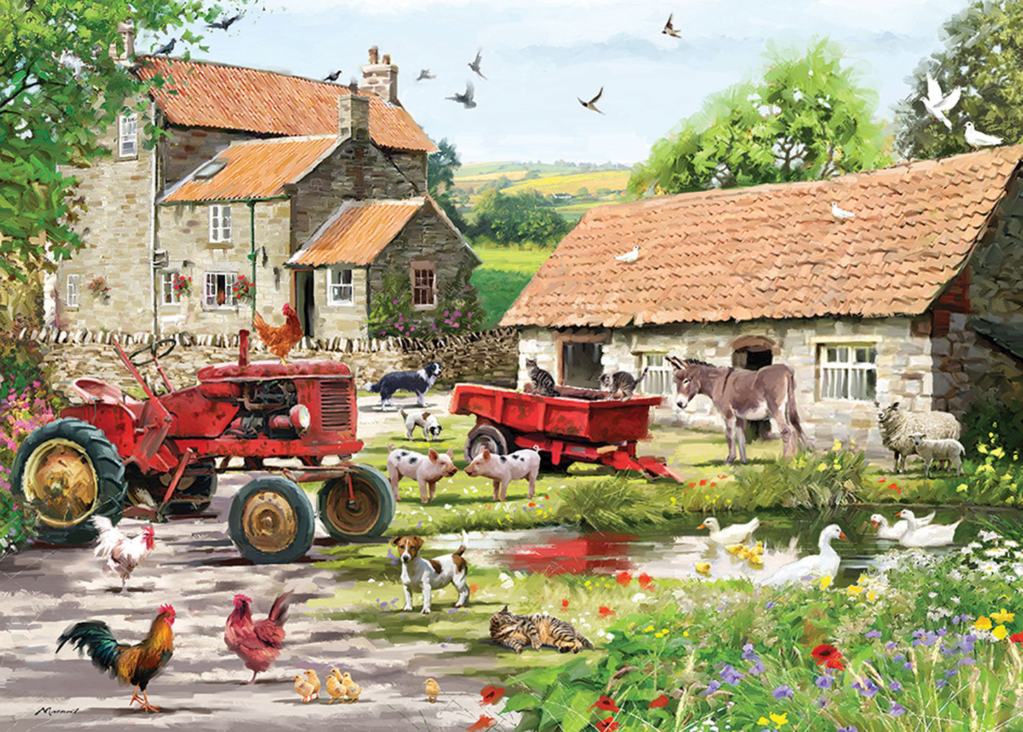 On The Farm - 1000 Piece Jigsaw Puzzle