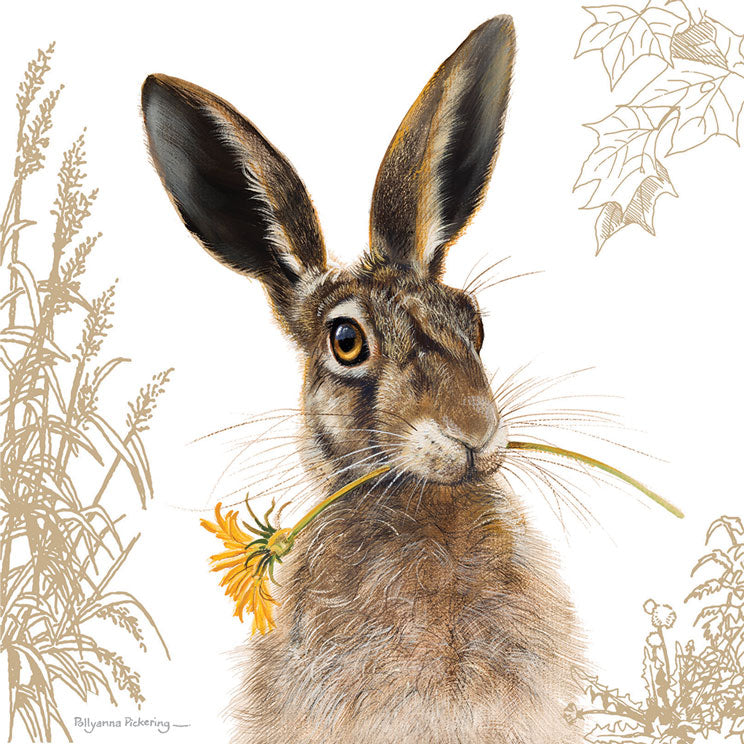 Pollyanna Pickering Countryside Card Collection - Hare & Sunflower