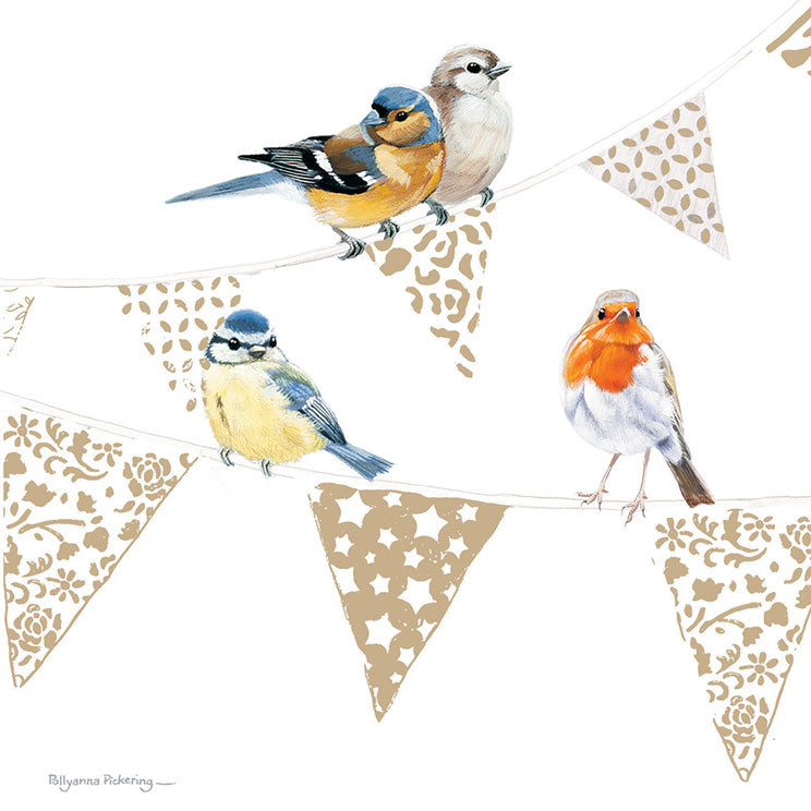 Pollyanna Pickering Countryside Card Collection - Birds On Bunting