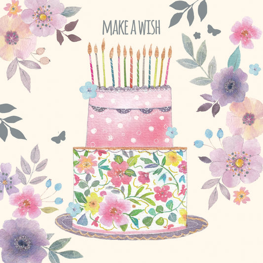 Vintage Garden Card - Make A Wish