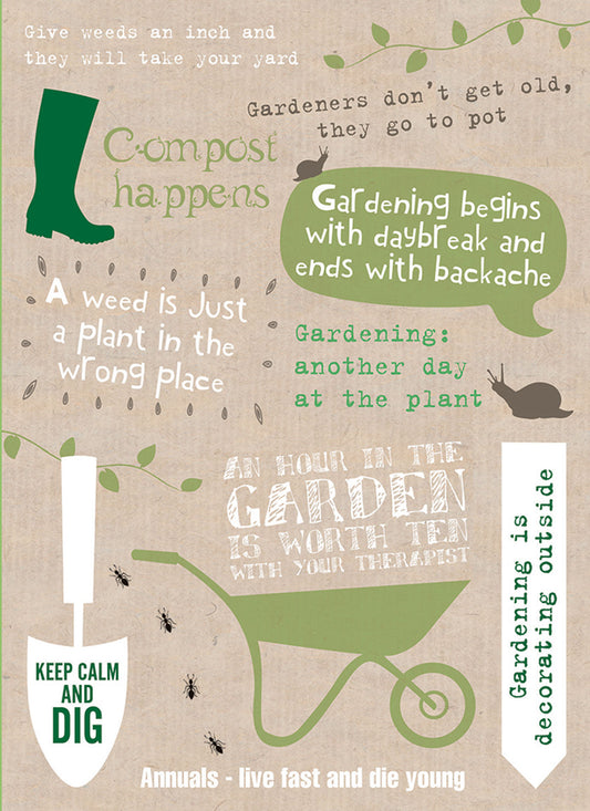 Just Saying Card - Gardening