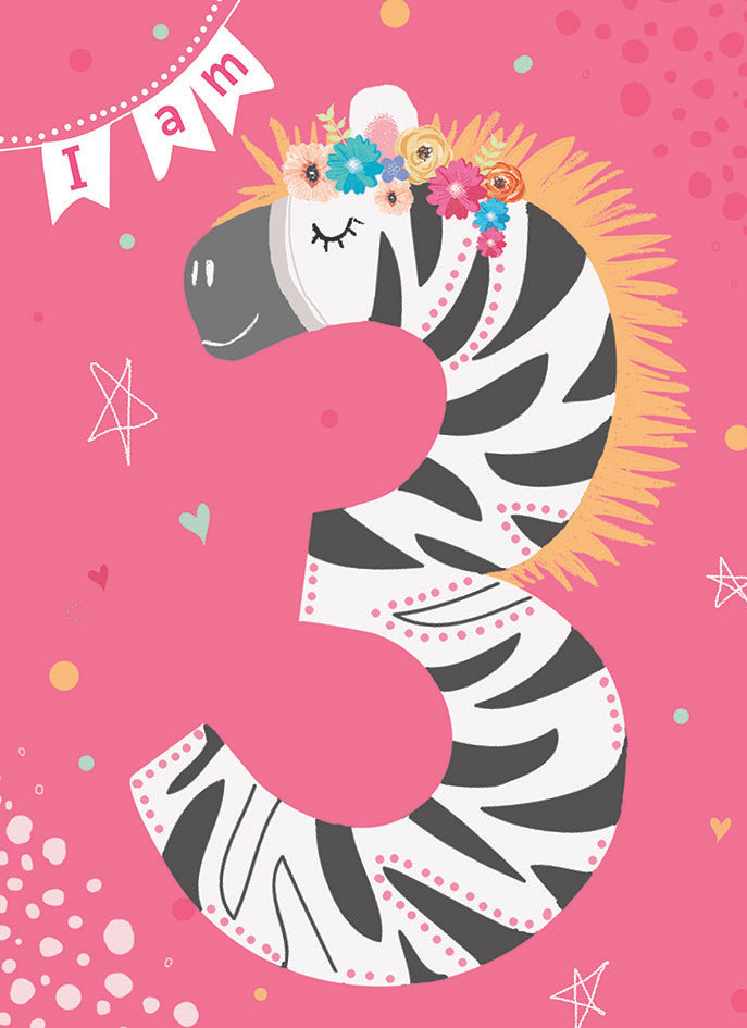 Rainbow Pops Card Collection - Zebra (Age 3)