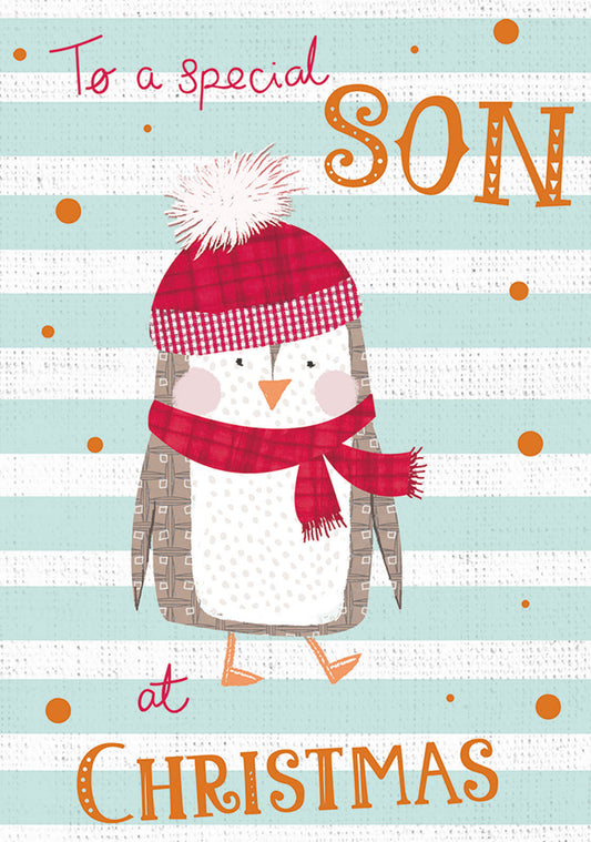 Christmas Card (Single) - Son - Christmas Penguin