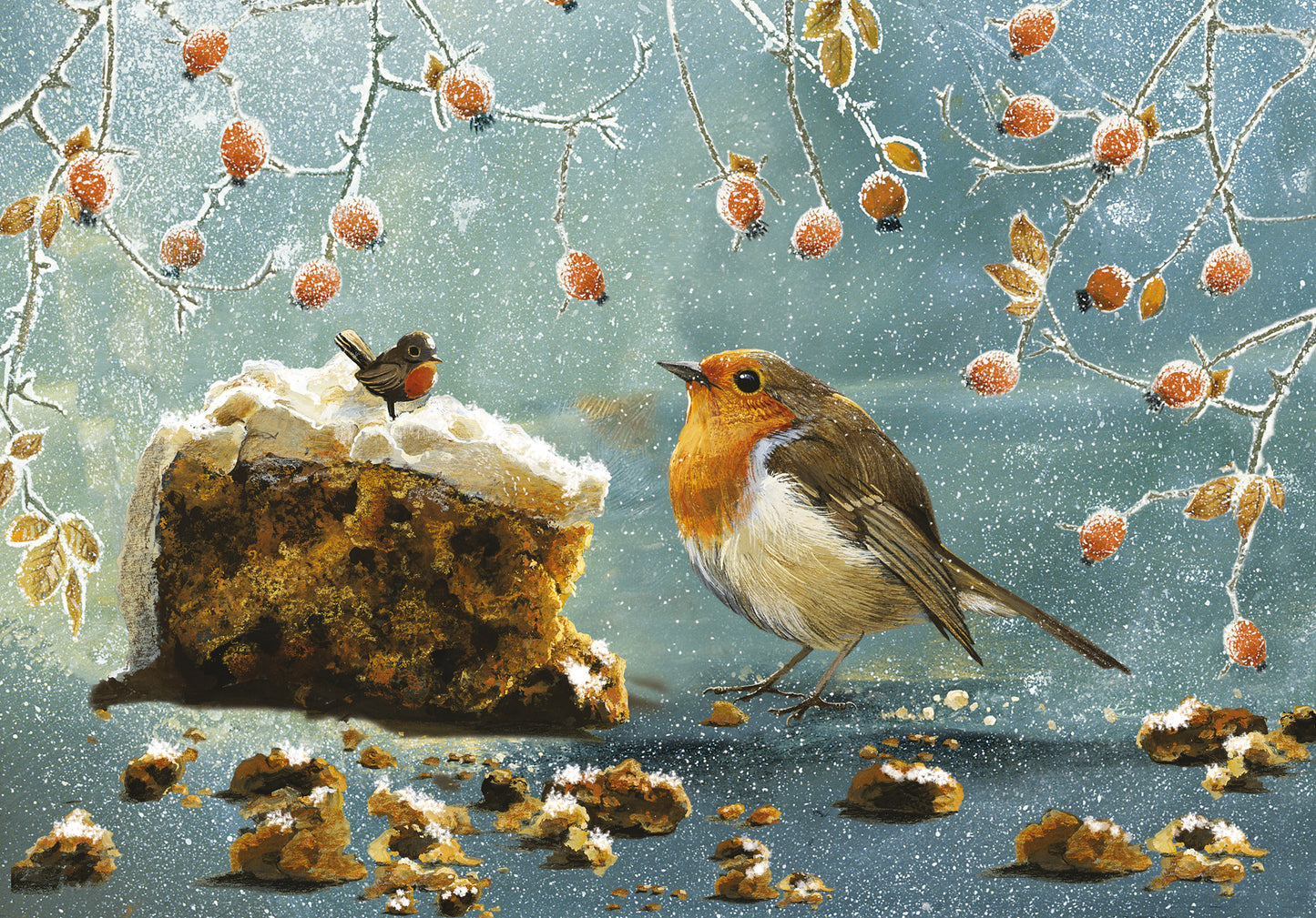 Christmas Robin - 500 Piece Jigsaw Puzzle