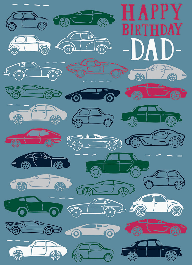 Family Circle Card - Cars (Dad)