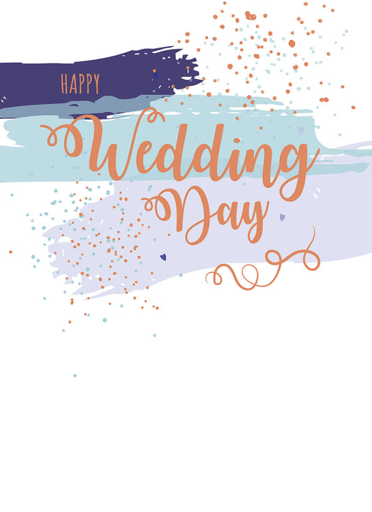 Wedding Card - Brushstroke Wedding Day