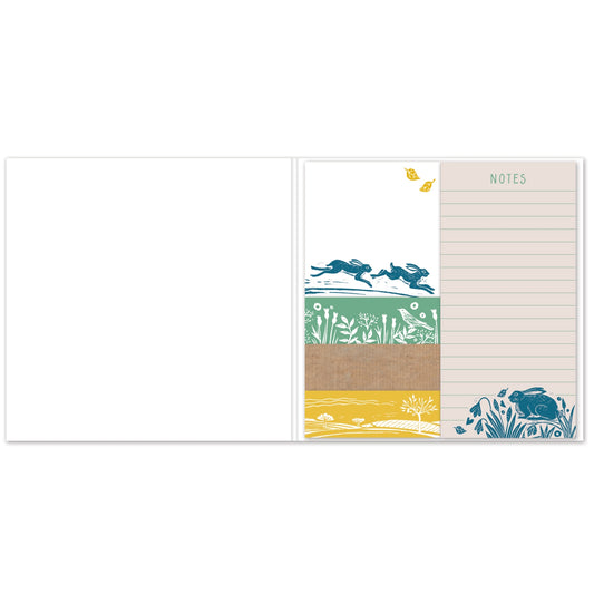 RSPB Natures Print - Sticky Notes - Leaping Hares