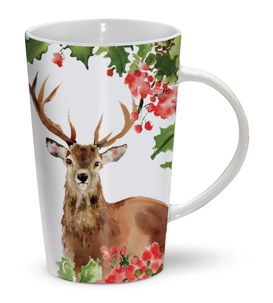 Chocolatte Mugs - Winter Berries Stag