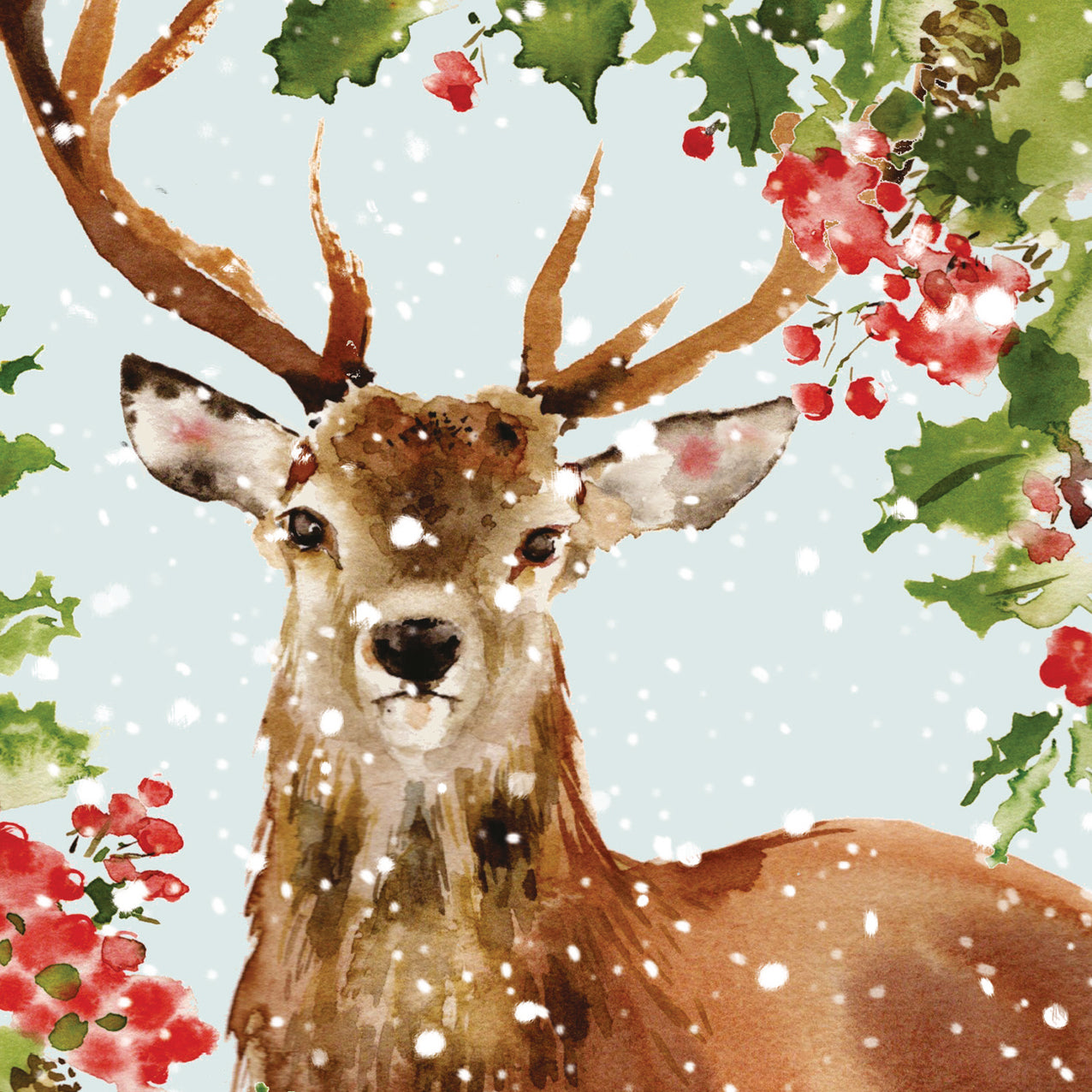 Charity Christmas Card Pack - Snowy Stag