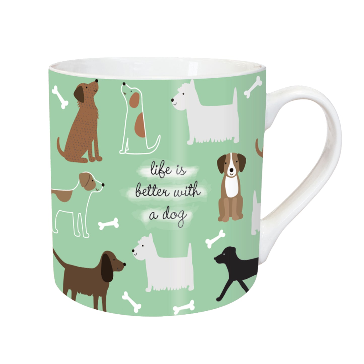 Tarka Mugs - Playful Dogs