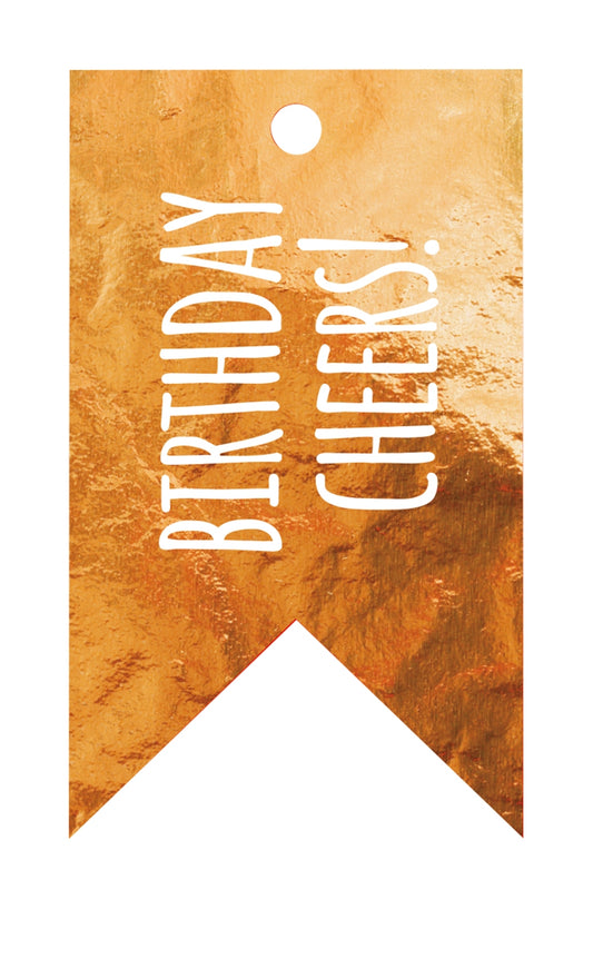 Gift Wrap & Tags - Birthday Cheers! (2 Sheets & 2 Tags)