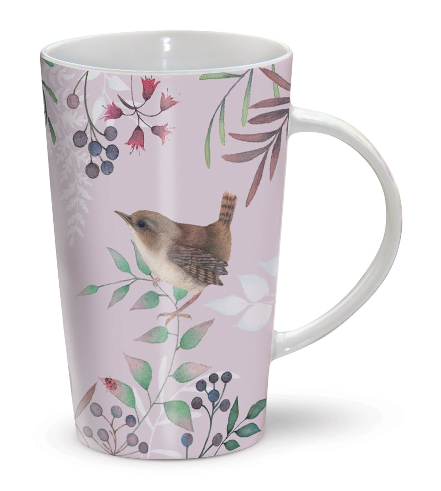 Vintage Garden - Lilac Floral & Birds - The Riverbank Mug