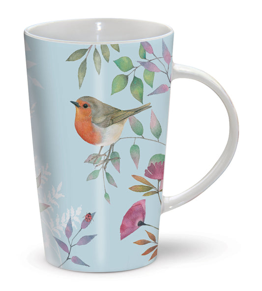 Vintage Garden - Blue Floral & Birds - The Riverbank Mug