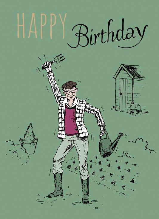 Young At Heart Card - Allotment Fun