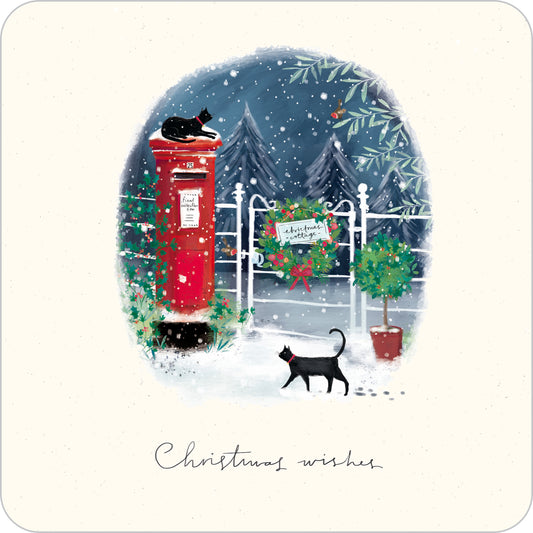 Luxury Christmas Card Pack - Cats & Post