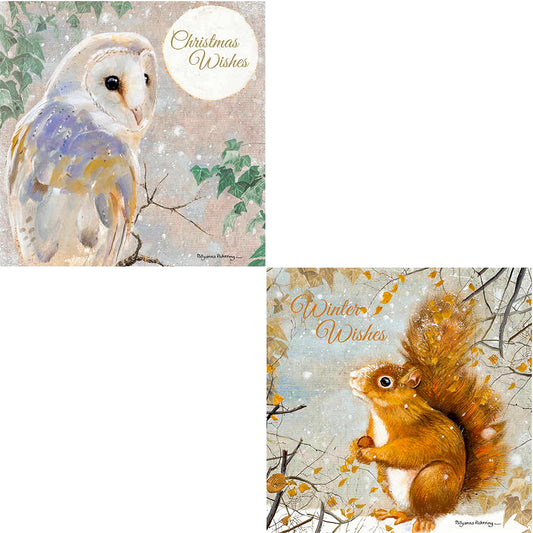 Luxury Christmas Card Pack - Winter Wildlife