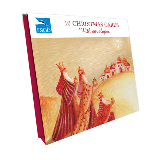 Three Wise Men - RSPB Small Square Christmas 10 Card Pack