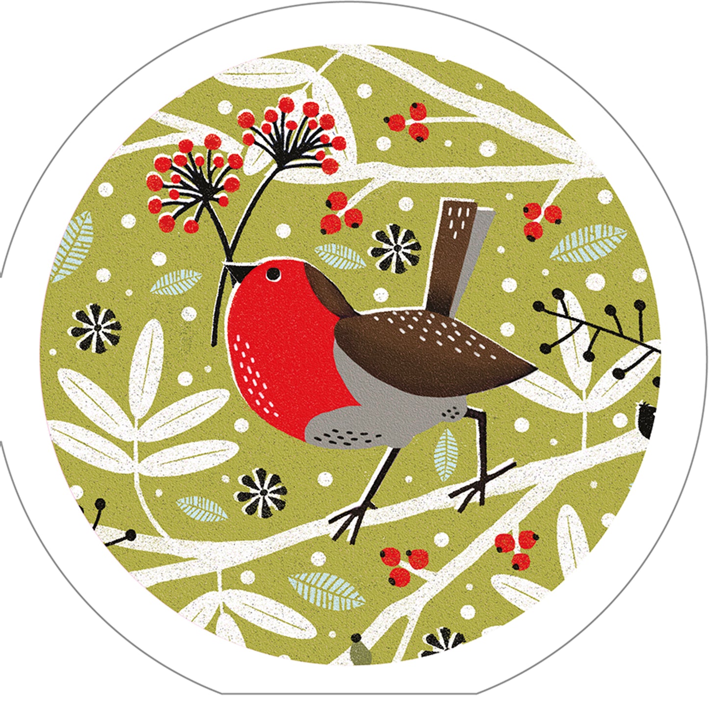 RSPB Luxury Christmas Card Pack - Foraging Robins