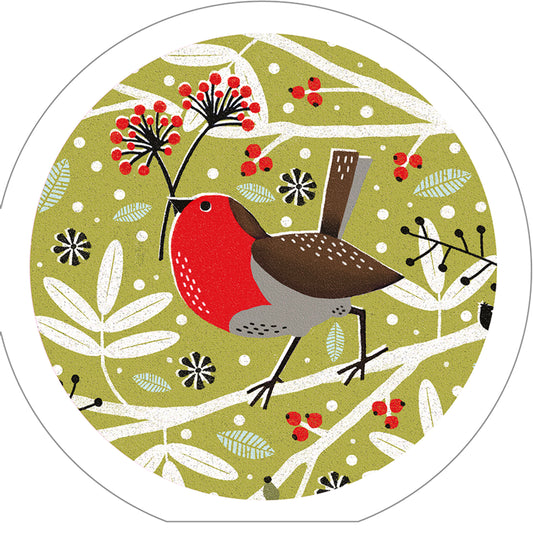 RSPB Luxury Christmas Card Pack - Foraging Robins