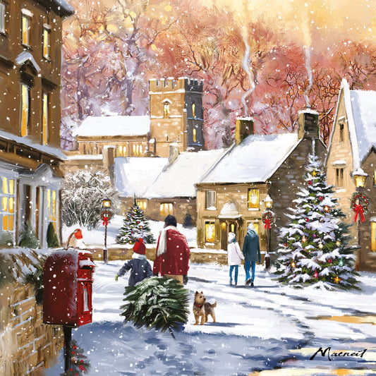 Charity Christmas Card Pack - Christmas Eve Walk