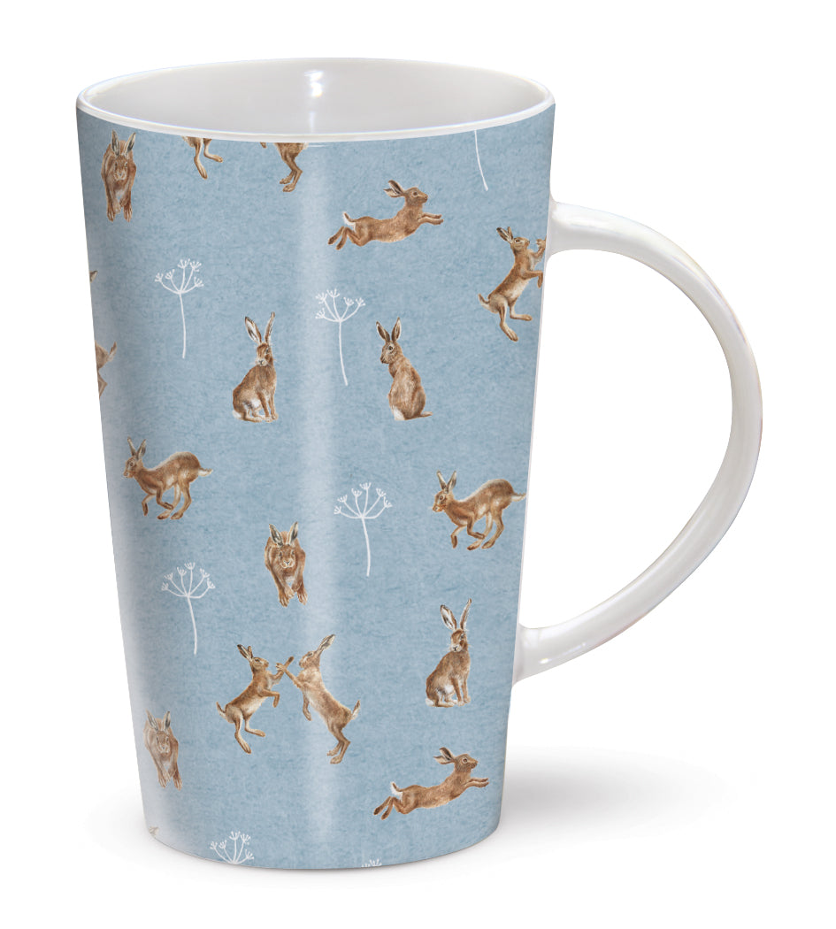 The Riverbank Mug - RSPB In The Wild - Hares Playing