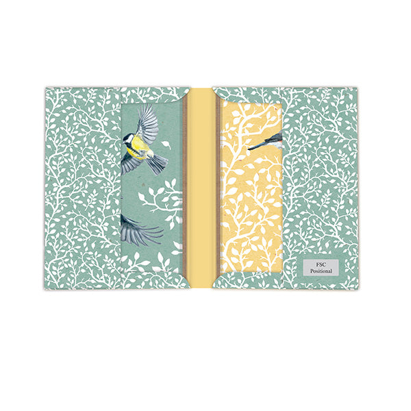 RSPB - In The Wild Stationery - Square Notecard Pack (12 Card Pack) - Garden Birds