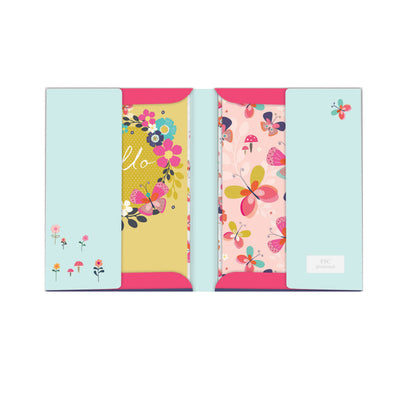 Butterflies Stationery - Notecard Pack (12) - Hello