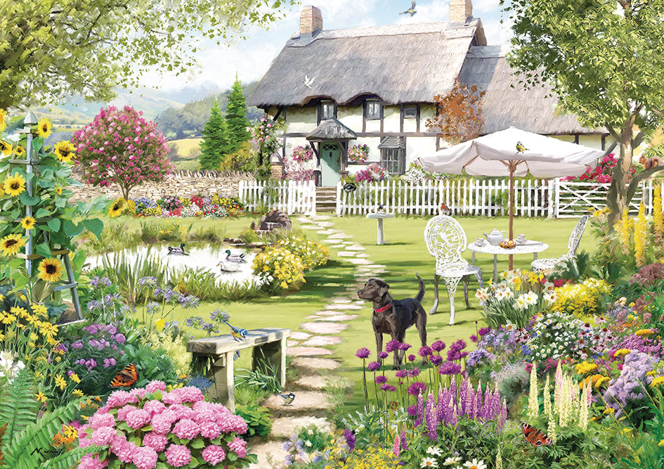 The Thatched Cottage - 1000 Piece Jigsaw Puzzle