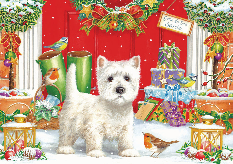 Westie in the Doorway - 1000 Piece Jigsaw Puzzle