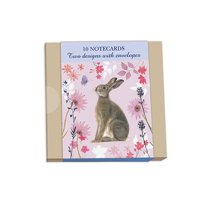 Notecard Pack (10 Cards) - Flowers & Wildlife