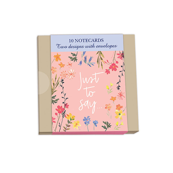 Notecard Pack (10 Cards) - Floral Note