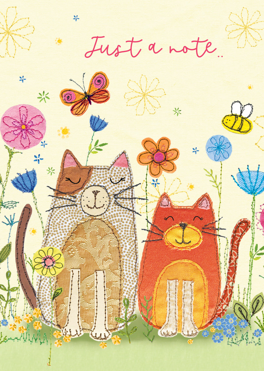 Mini Notecard Pack (6 Cards) - Happy Cats