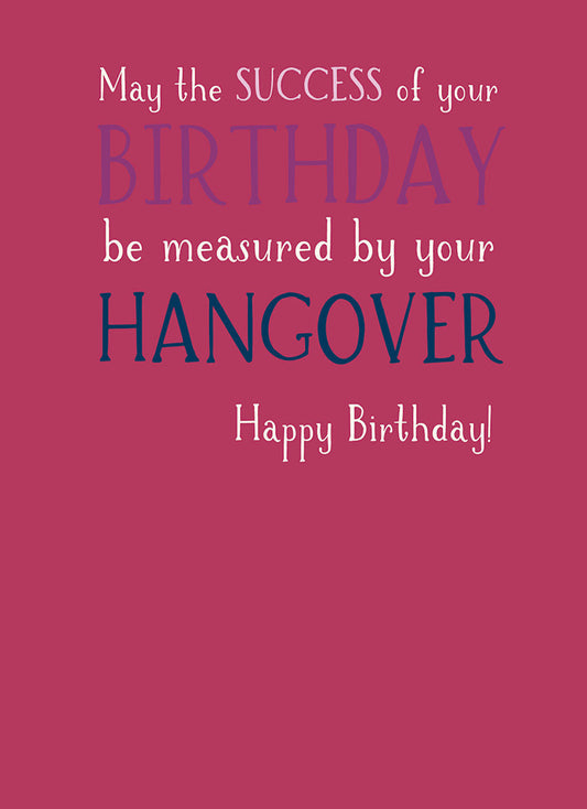 Just Saying Card - Hangover