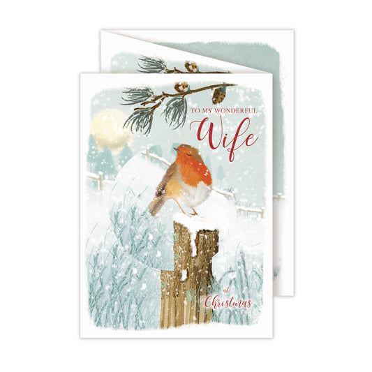 Christmas Card (Single) - Wife - Robin