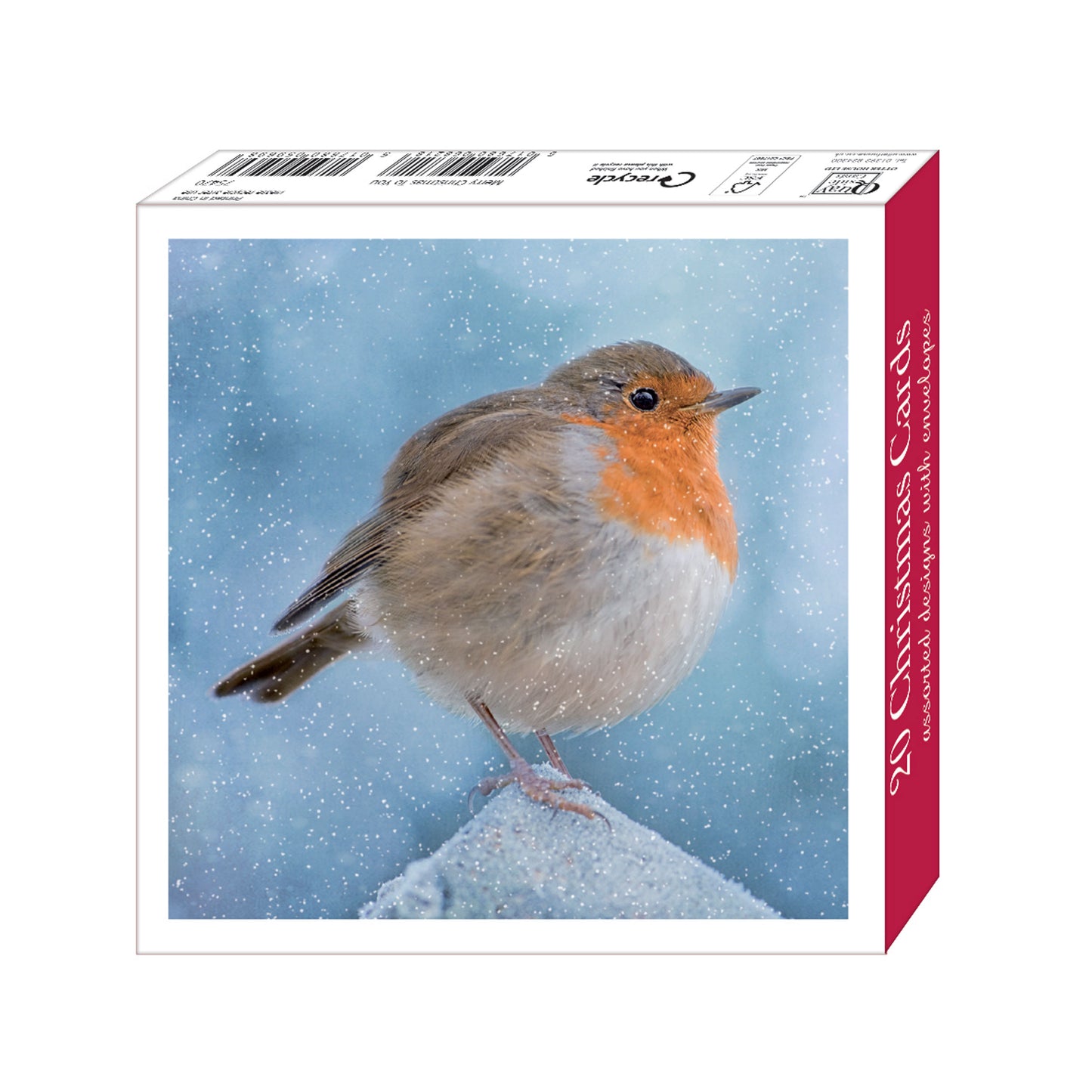 Assorted Christmas Cards - Merry Robins