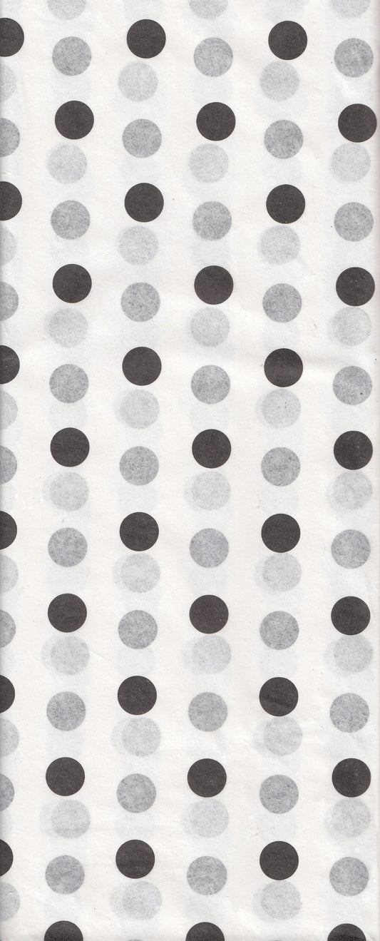 Tissue Pack - Black Dots (3 Sheets)