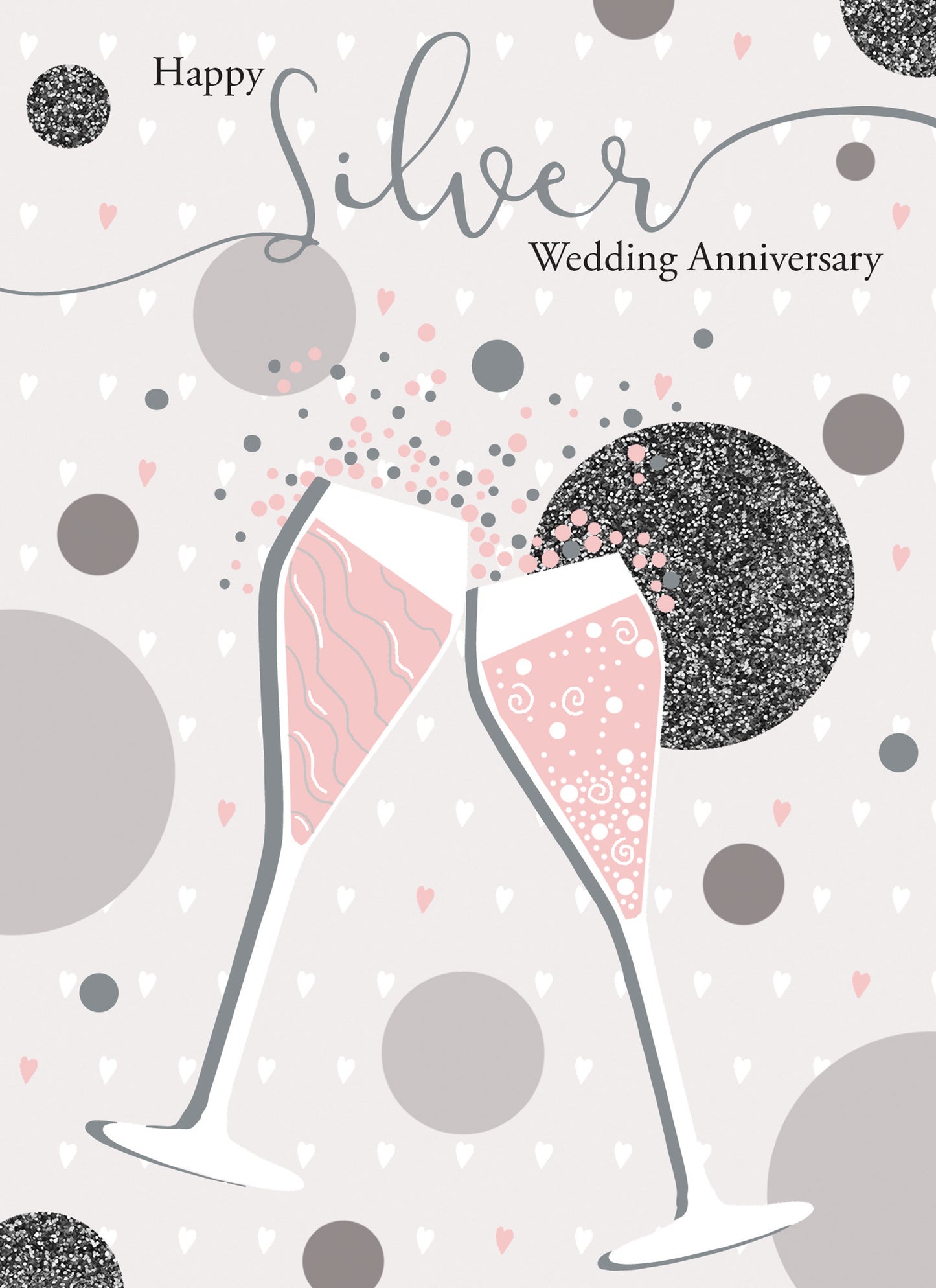 Anniversary Card - Silver Wedding Anniversary