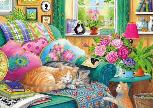 Cat Naps - 500XL Piece Jigsaw Puzzle